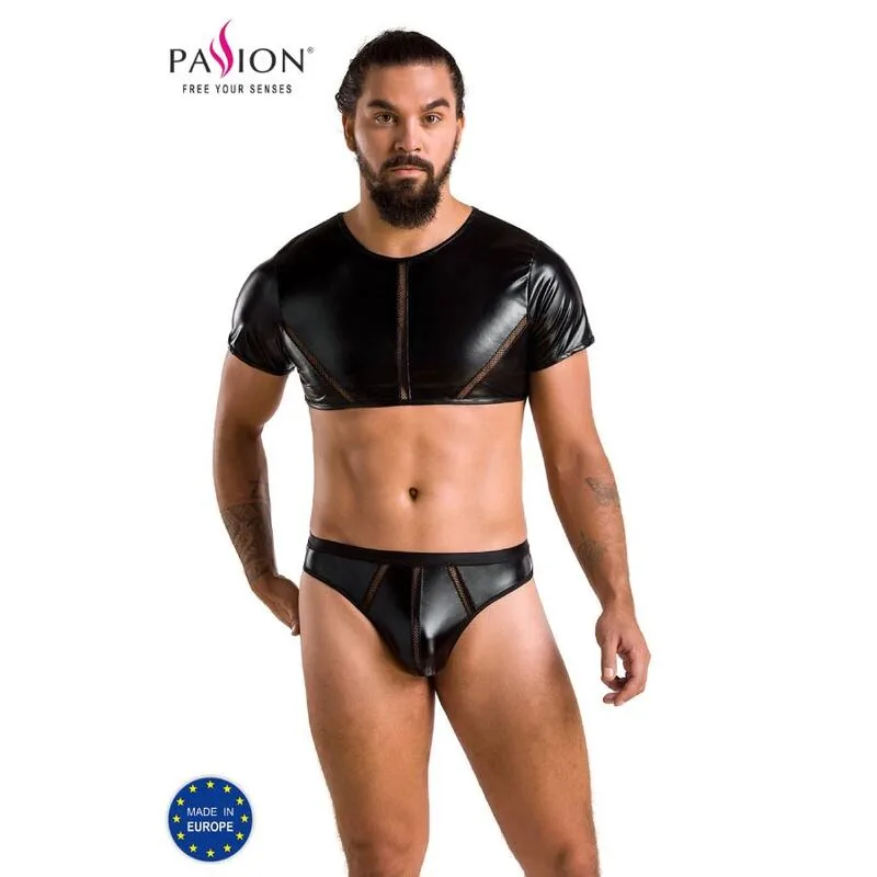 Passion 057 "Peter" Herrlingerieuppsättning – Svart – Storlek L/XL