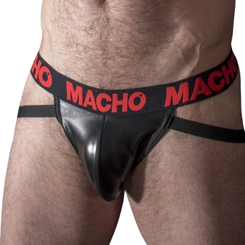 Macho MX25RC Jock Strap – Röd Konstläder | Fetish Collection | Storlek L