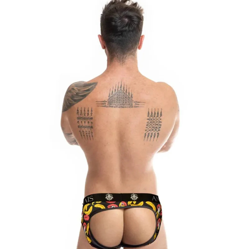Anais Men - Bananmönstrad Jock Bikini Brief (Storlek L)