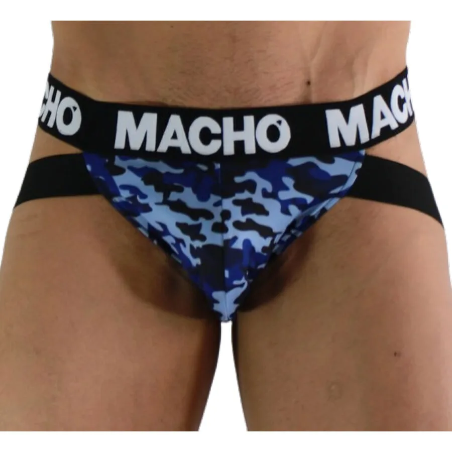 Macho MX28MA Military Jockstrap – Blå | Storlek XL