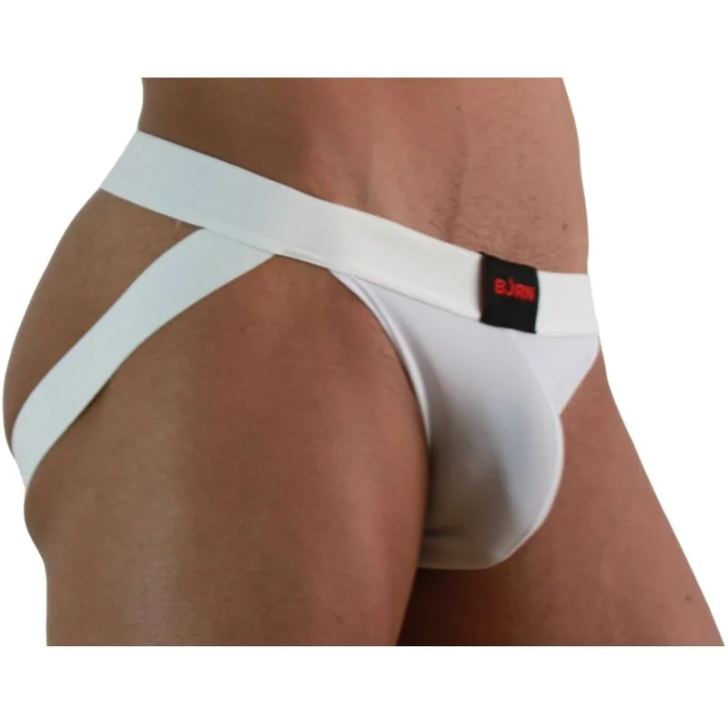Burn - 007 Jock Lycra, White, Size S – Men's Designer Jockstrap