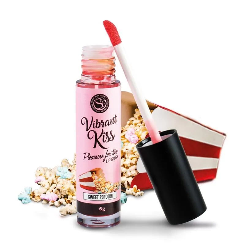Secretplay - Lip Gloss Vibrant Kiss Stimulating Balm – Sweet Popcorn Flavour