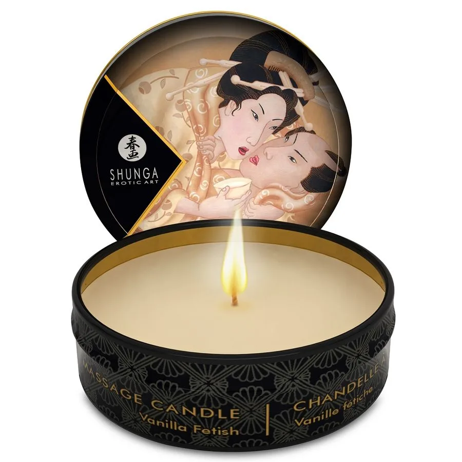 Shunga - Mini Caress by Candlelight Vanilla Massageljus 30ml