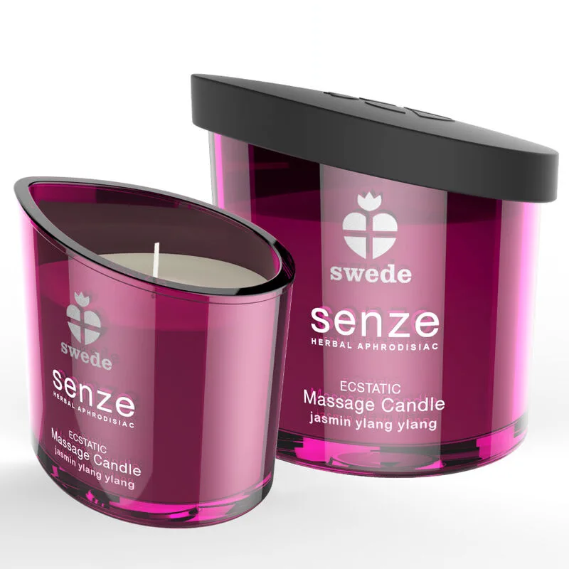 Swede - Senze Ecstatic Massage Candle - Jasmine & Ylang Ylang Sensual Warming Oil Candle 50ml