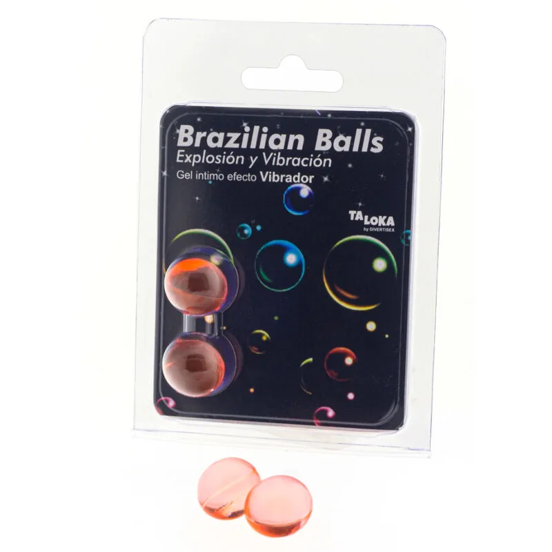 Taloka - Brazilian Sensation Balls med stimulerande vibrerande arousalgelé (förpackning med 2)