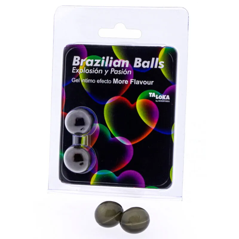 Taloka - Brasilianska Njutningskulor med Smaksatt Upphetsningsgel (2-pack)