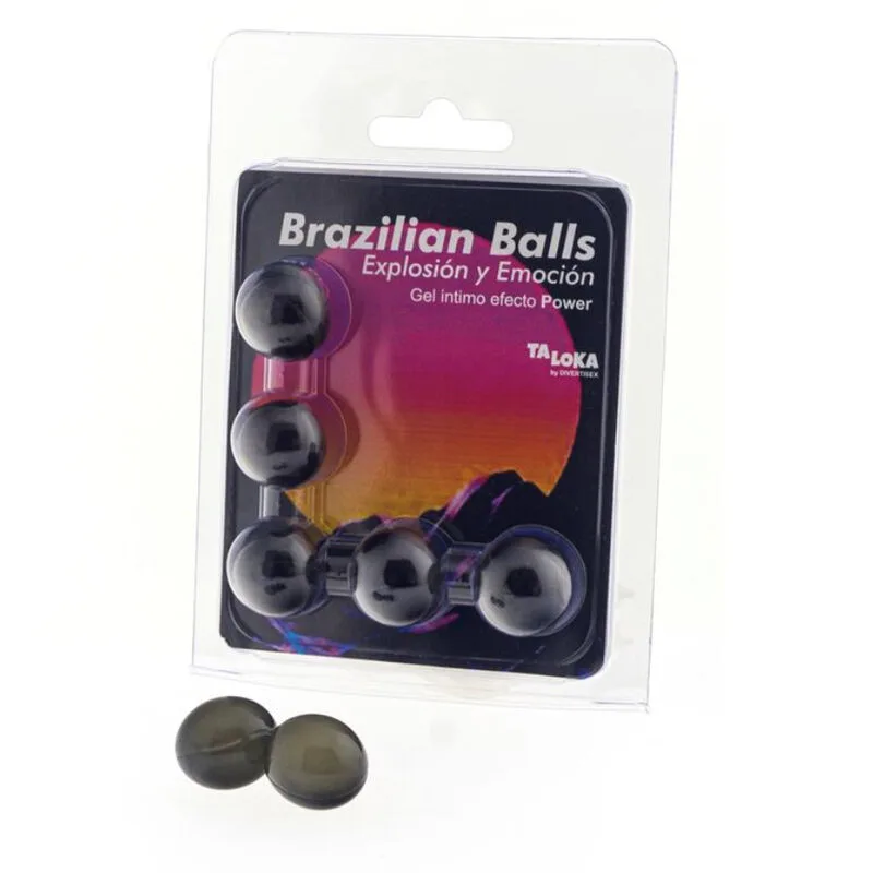 Taloka - 5 Brasilianska Njutningskulor med Stimulerande Power Effect Gel