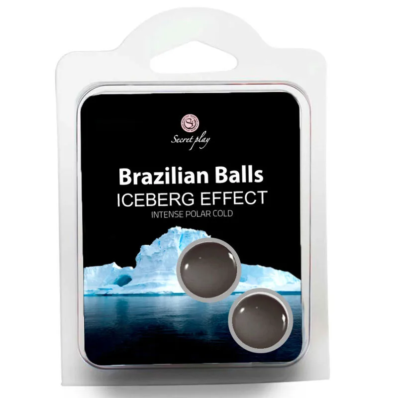 Secret Play Set med 2 Brasilianska Massagebollar – Iceberg Intensiv Kyleffekt