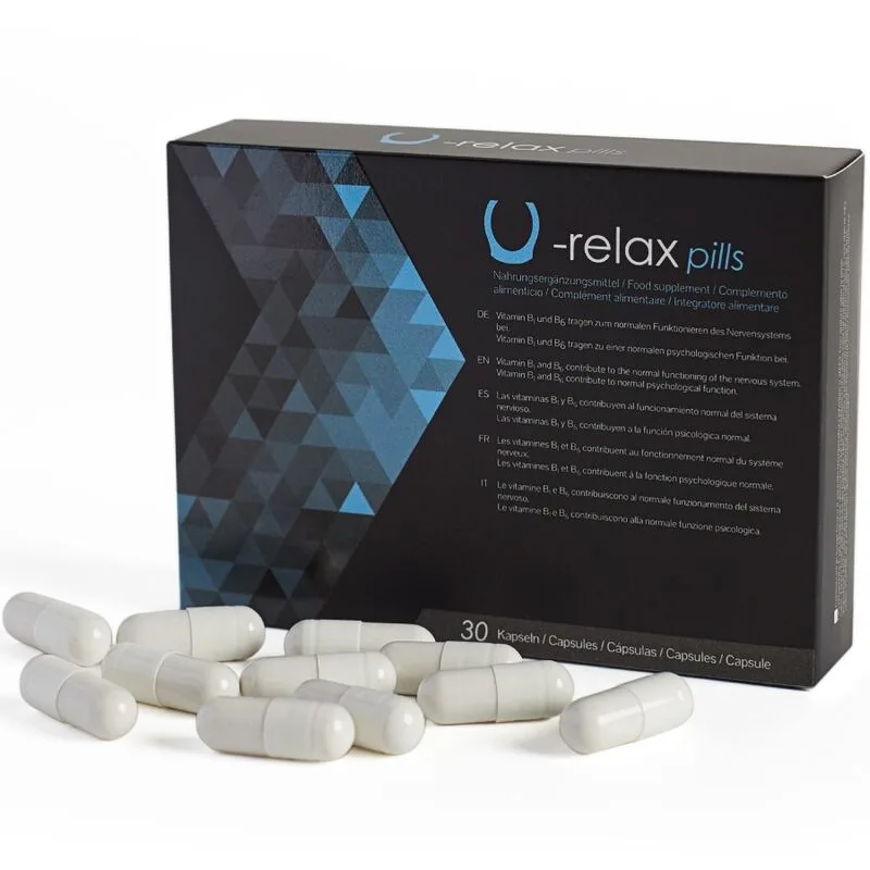 500 Cosmetics – U-Relax Capsules | Natural Relaxation & Anxiety Relief Supplement – 30 Capsules