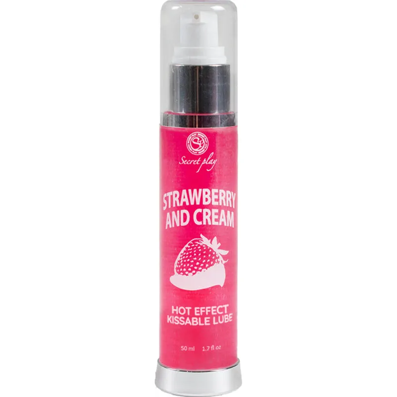 Secretplay 2-in-1 Warming Lubricant & Massage Gel – Strawberry & Cream Flavour – 50 ml