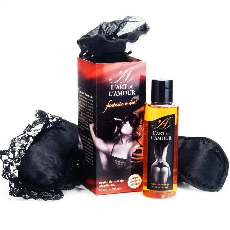 Extase Sensual - Special Fantasy Set for Two: Couples Blindfold & Massage Oil Kit