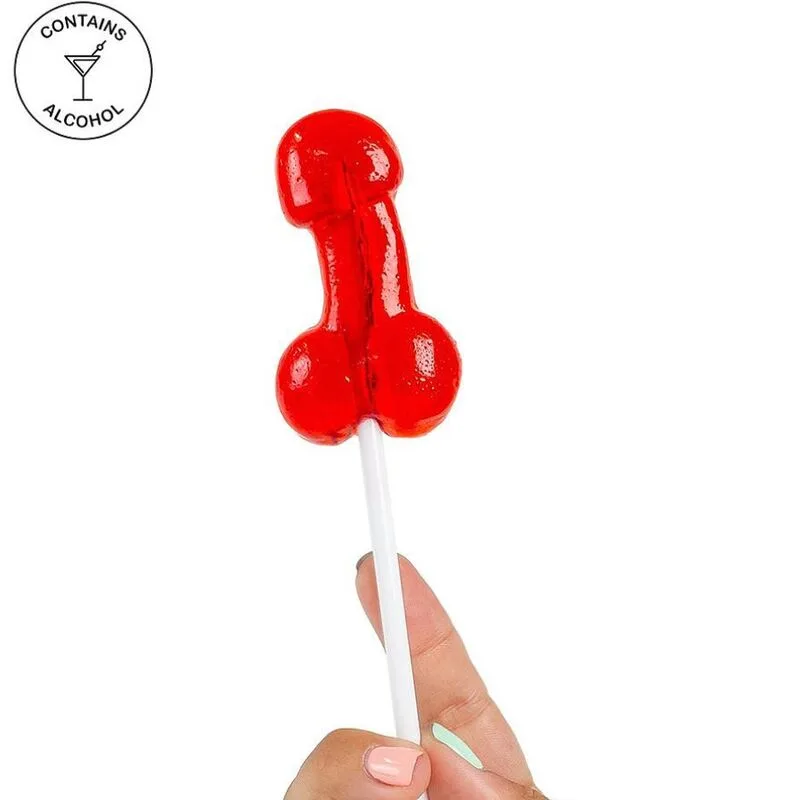Secretplay - Penis-Shaped Lollipop with Alcoholic Strawberry Daiquiri Flavour
