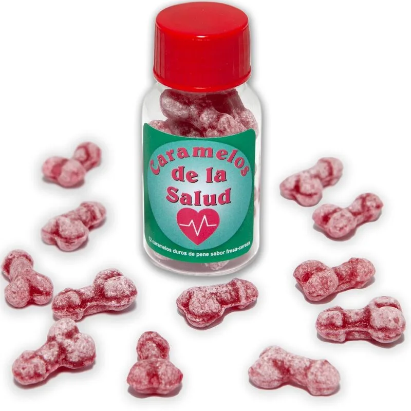 Diablo Picante - Penis-Shaped Strawberry & Cherry Flavour Party Candies (Pack of 12)