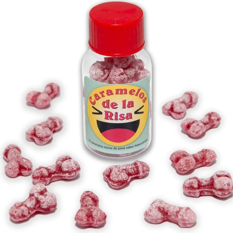 Diablo Picante - 12 Penis-Shaped Novelty Candies | Strawberry & Cherry Flavour