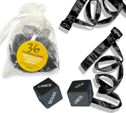 Inedit – Organza Gift Bag Bondage Restraint Kit with Sensory Dice | Black