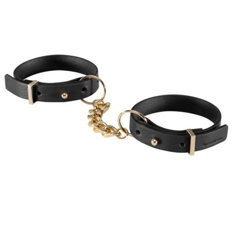 Bijoux Indiscrets Maze Dual-Purpose Wrist Cuffs & Fashion Bracelets – Black