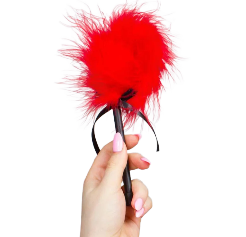 Secretplay – Red Marabou Feather Duster for Sensory Play