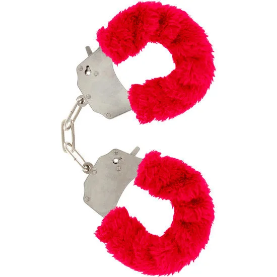 ToyJoy Furry Fun Cuffs Restraint Wrist Cuffs – Red