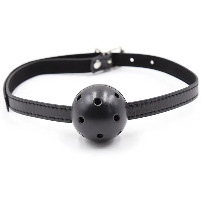 Ohmama Fetish - Ventilerad Ballgag med Justerbara Remmar