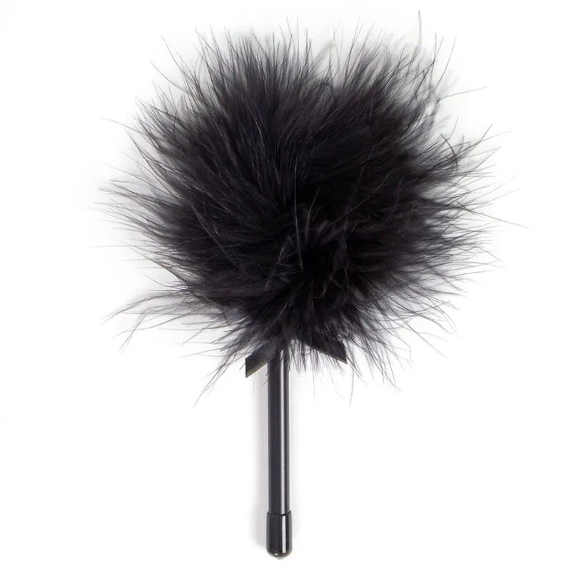 Secret Play - Mini Black Marabou Feather Duster Tickler