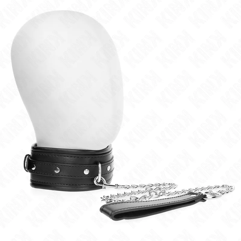 Kink Necklace with Shiny Buckle Collar Strap – Adjustable 65 cm / 48.5 cm x 5.3 cm