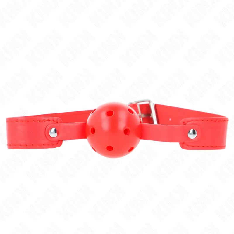 Kink Red Breathable Ball Gag – 4.5 cm Ball with 65 x 2.5 cm Adjustable Strap