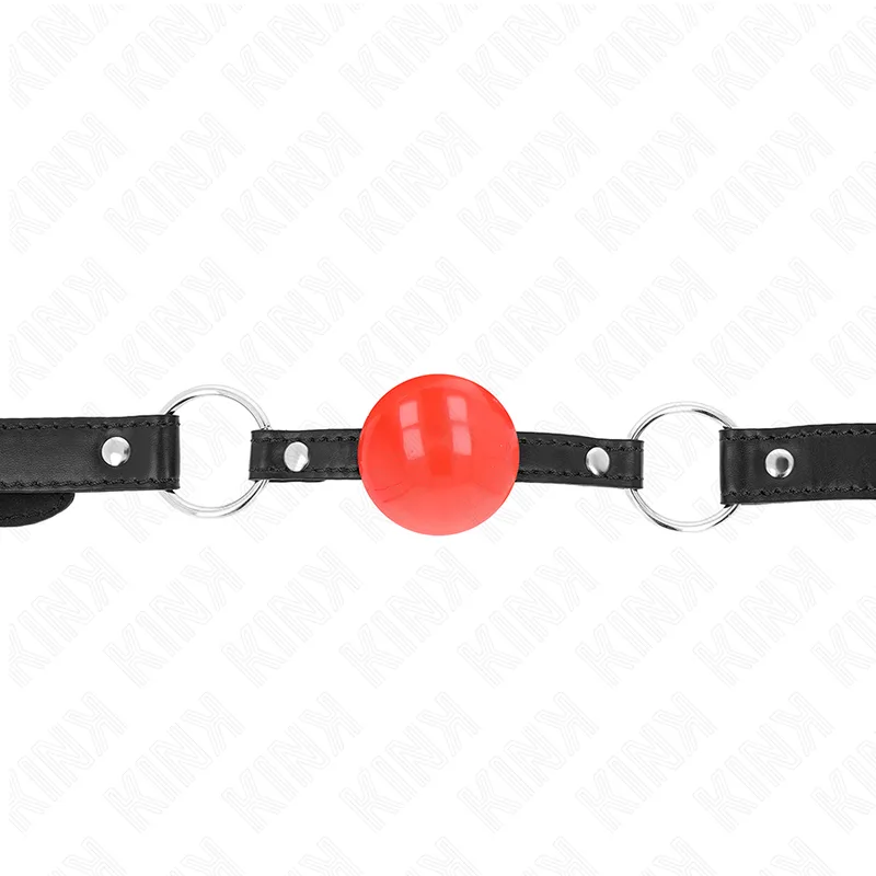 Kink - Red TPE Ball Gag with 60 cm Adjustable Strap