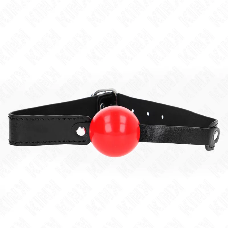 Kink Soft TPE Ball Gag – 4 cm Ball with 66 cm Adjustable Strap (41–61 cm Fit Range)