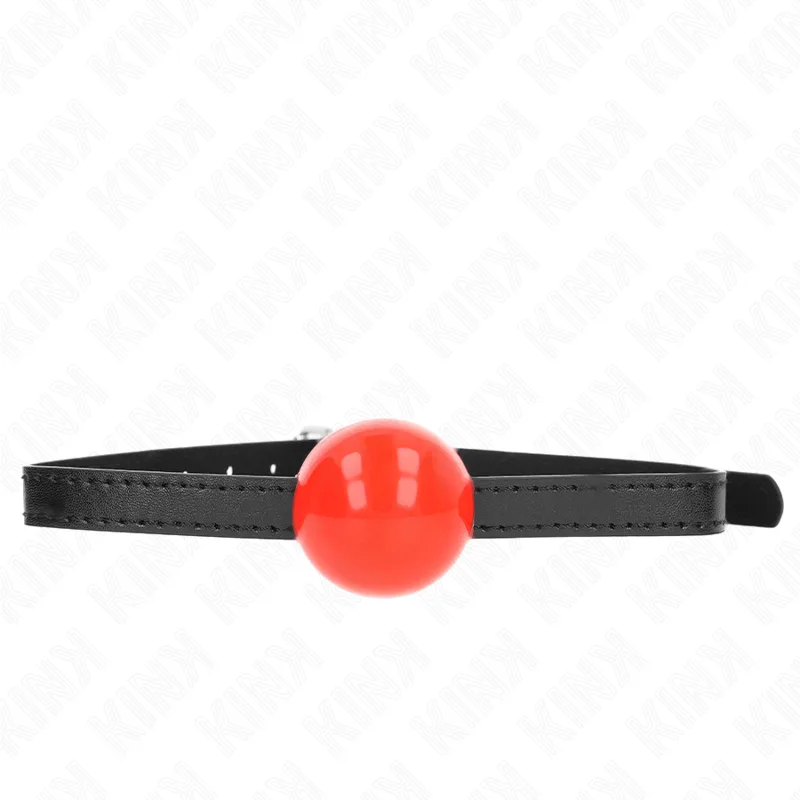 Kink Red Single Solid Ball Gag – 4 cm Ball with 65 cm Adjustable Strap