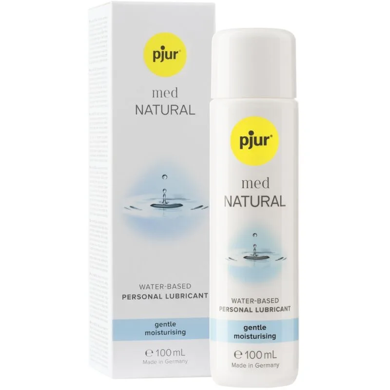 Pjur Med Natural Vattenbaserat Glidmedel 100 ml – Formel för Känslig Hud
