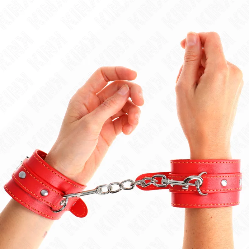 Kink Adjustable Thin Wrist Restraints in Red – 21–33 cm