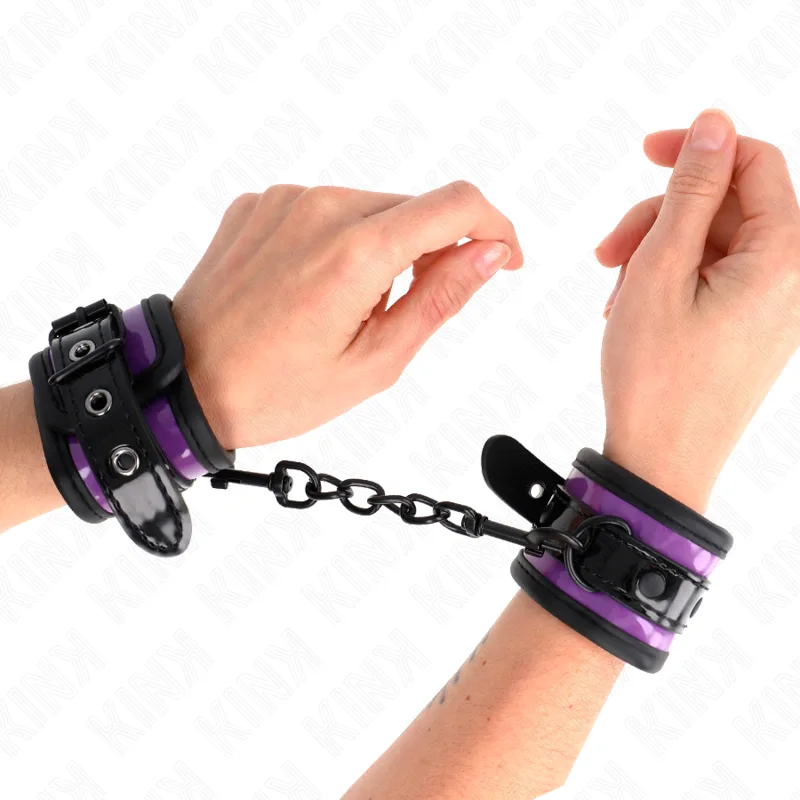 Kink Neoprene Wrist Restraints – Light Purple | Adjustable 21–28 cm x 5 cm