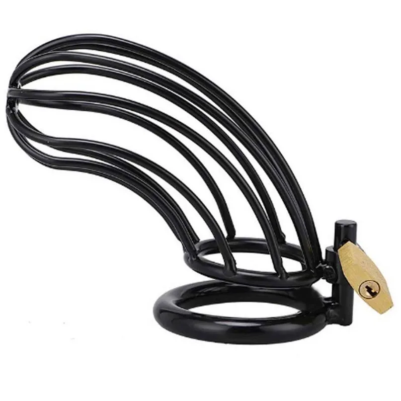 Metal Hard - Black Bird Stainless Steel Chastity Cage