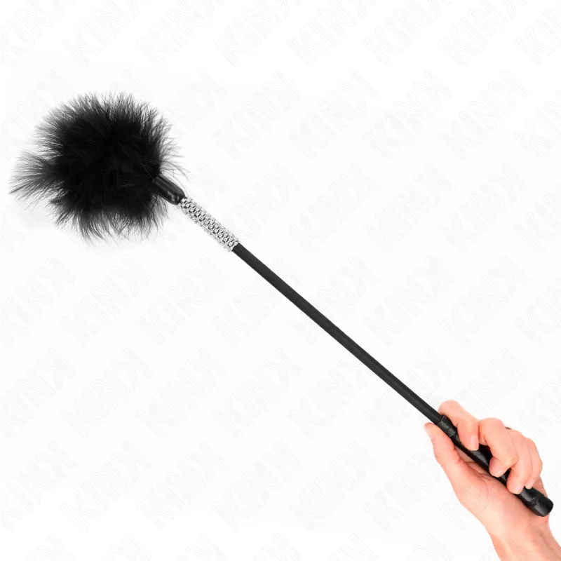 Kink Tickle Feather Teaser with Rhinestone Handle – 50 cm
