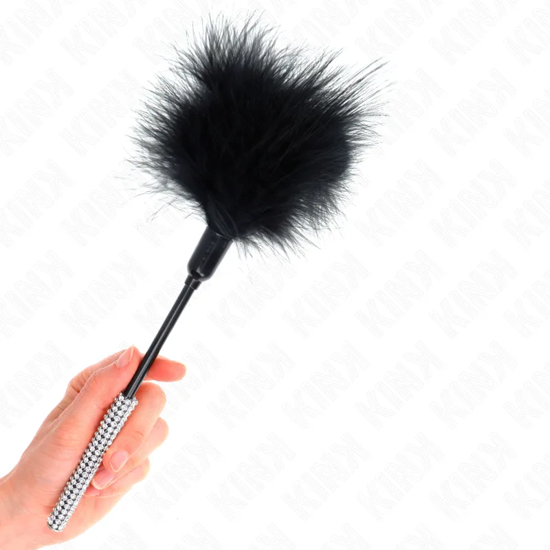 Kink Tickle Feather Teaser with Rhinestone Handle – 27 cm