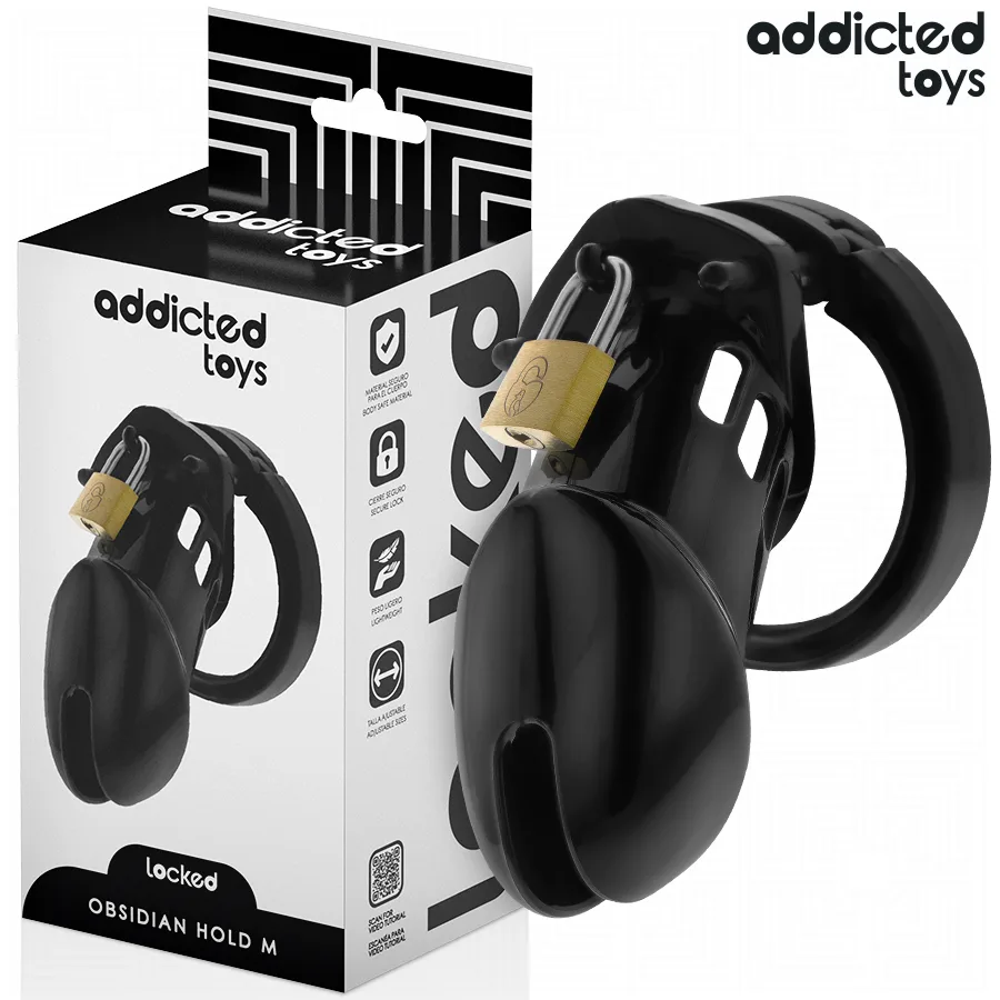 Addicted Toys Locked - Obsidian Hold Penisbur Storlek M