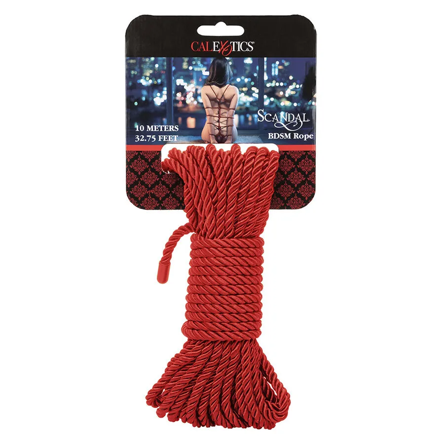 CalExotics Scandal Collection Röd Bondagerep 10 Meter