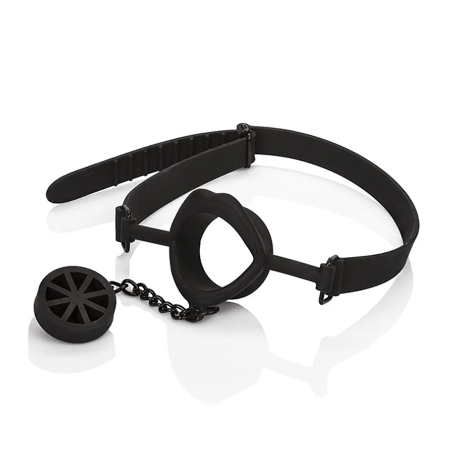 CalExotics Scandal Silicone Stopper Gag med justerbar rem och avtagbar plugg