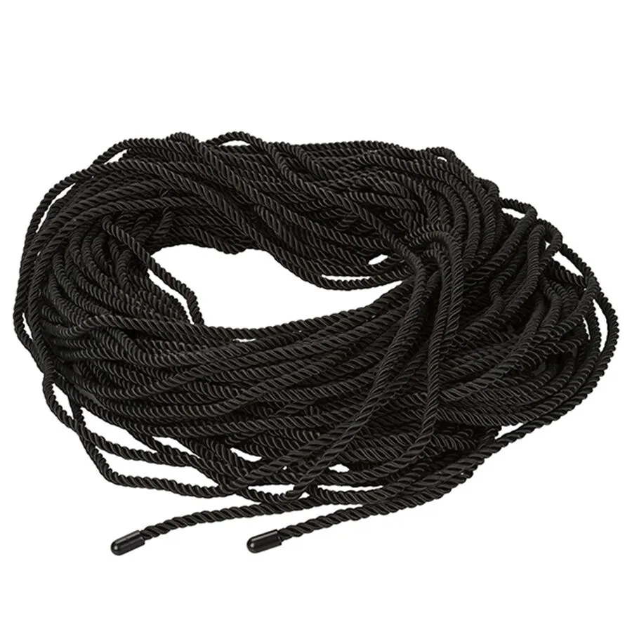 Calexotics Scandal Svart BDSM Bondagerep 50 Meter – Shibari-vänligt Restriktionsrep
