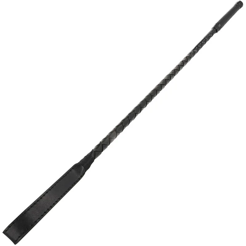 Darkness Fetish Riding Crop – Black BDSM Discipline Whip