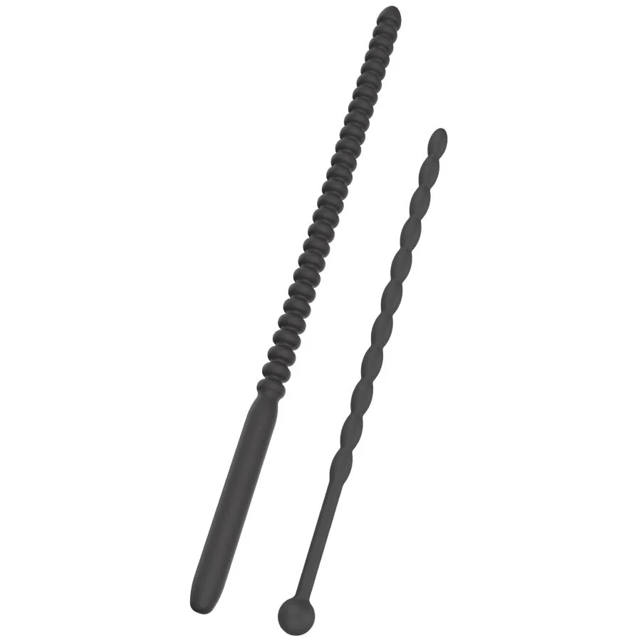 Hidden Desire - Extreme Ribbed Urethral Sound Advanced Set of 2