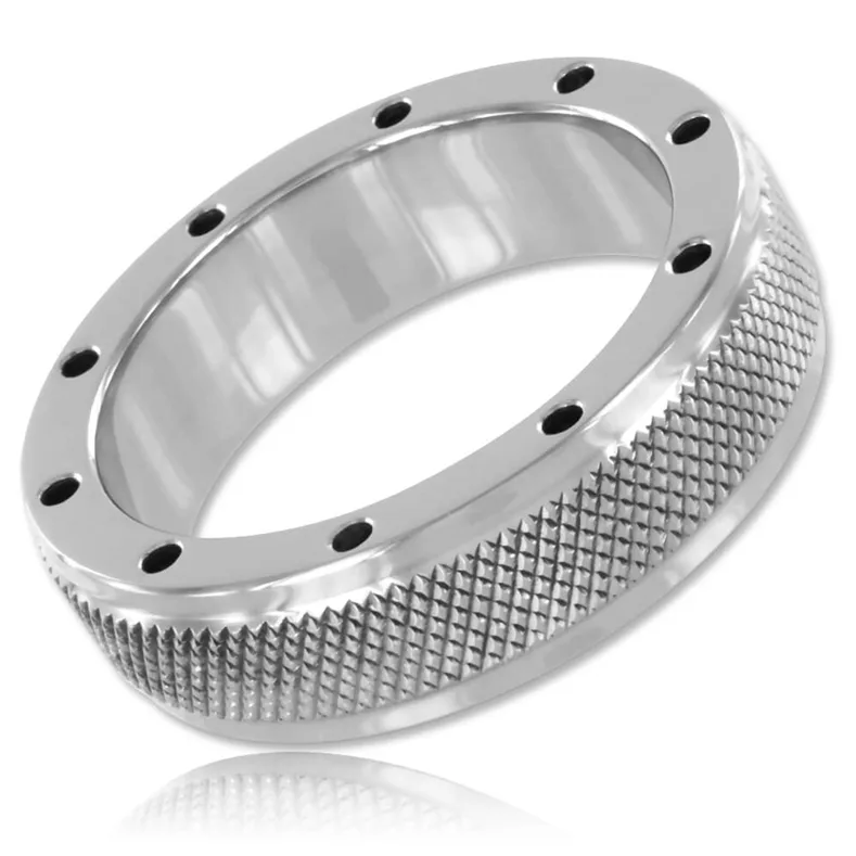 Metal Hard - Stainless Steel Penis and Testicle Ring 45MM