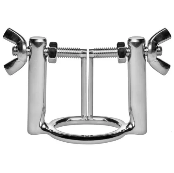 Metal Hard – Glans Ring with Urethral Dilator Press | Stainless Steel Medical Play Device