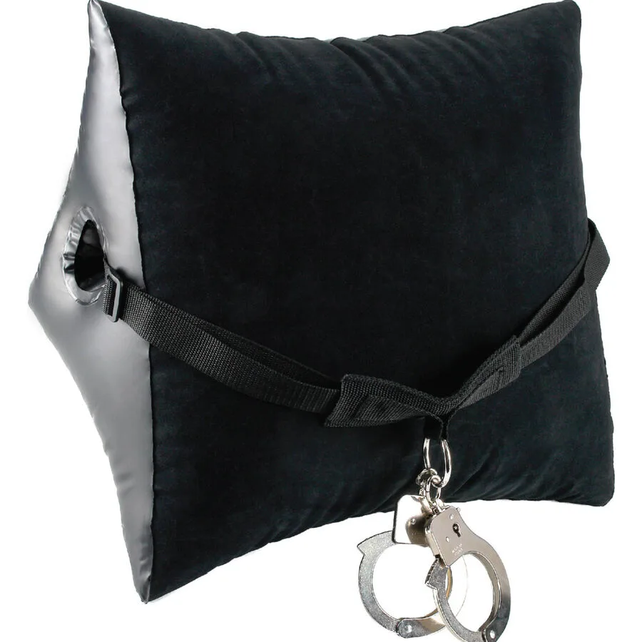 Fetish Fantasy Series - Deluxe Position Master Inflatable Wedge with Restraint Cuffs