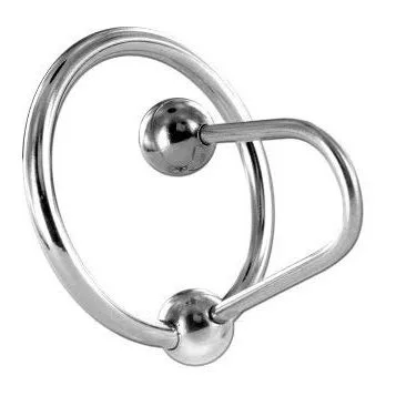 Metal Hard - Glans Ring with Urethral Plug