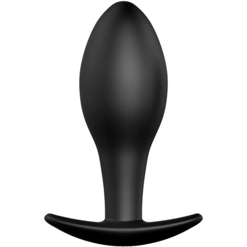 Pretty Love - Silicone Anal Plug with Anchor Base 8.5 cm Black