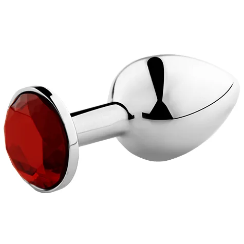 Secretplay Anal Plug Large – Red Diamond Base Metal Plug