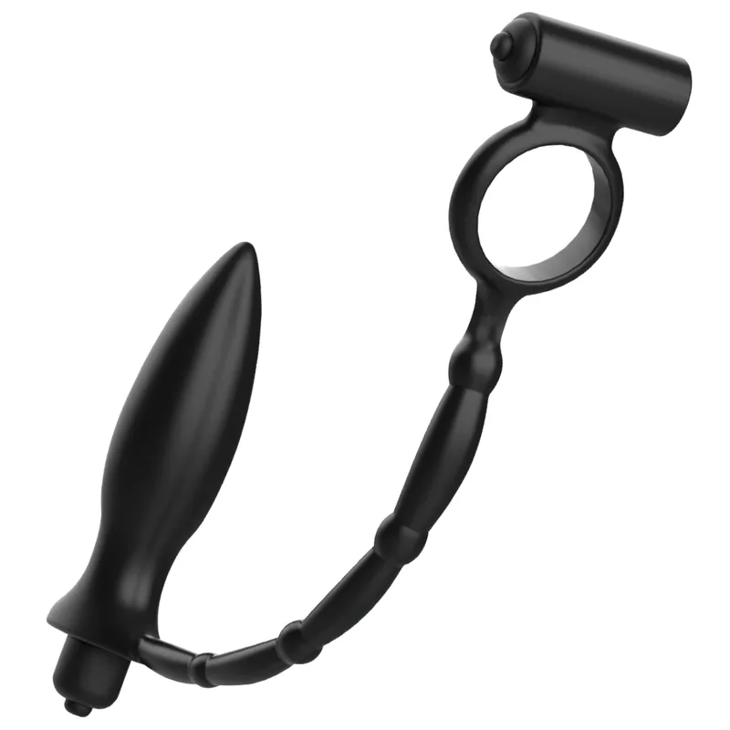 Addicted Toys - Anal Plug with Vibrating Penis Ring