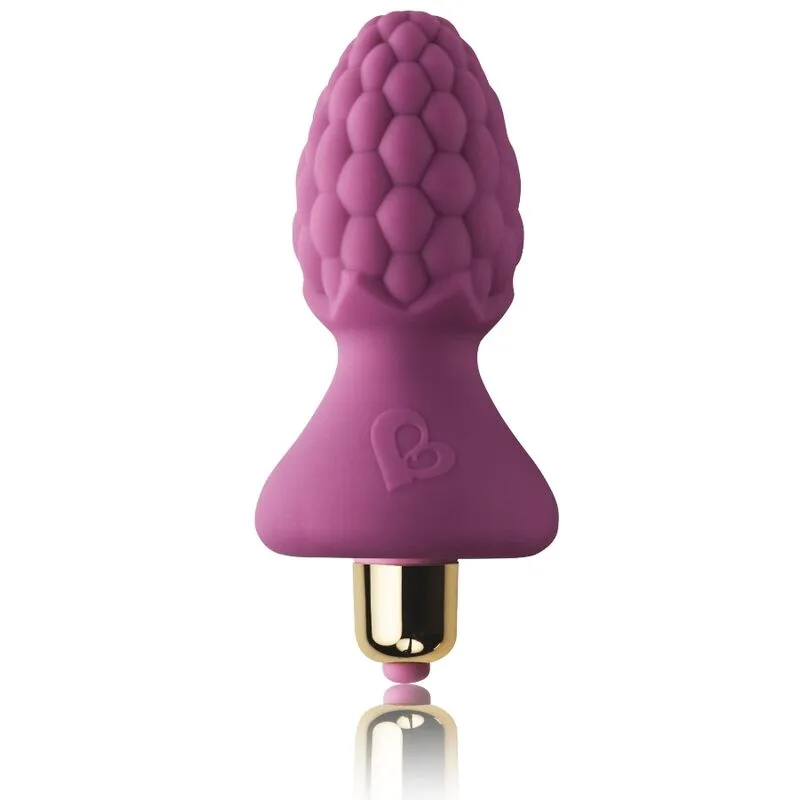 Rocks-Off Assberries Raspberry Anal Plug with Vibration