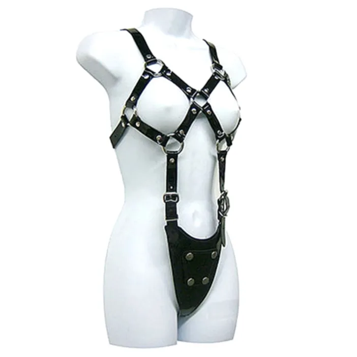 Leather Body Harness – Full-Coverage Adjustable Women's Harness